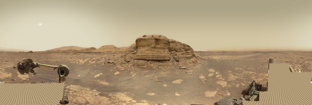 Mars Panorama - Curiosity rover: Martian solar day 3060